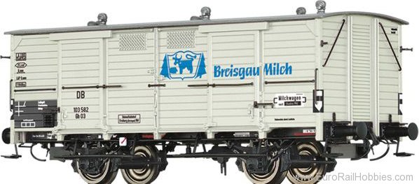 Brawa 48669 Covered Freight Car Gh 03 Breisgau Milch DB