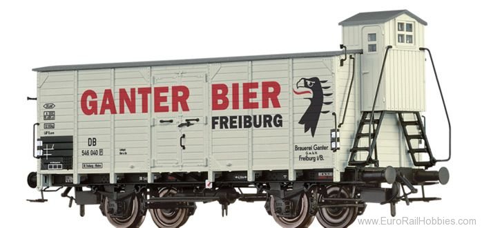 Brawa 49871 Covered Freight Car Ganter Bier Freiburg DB