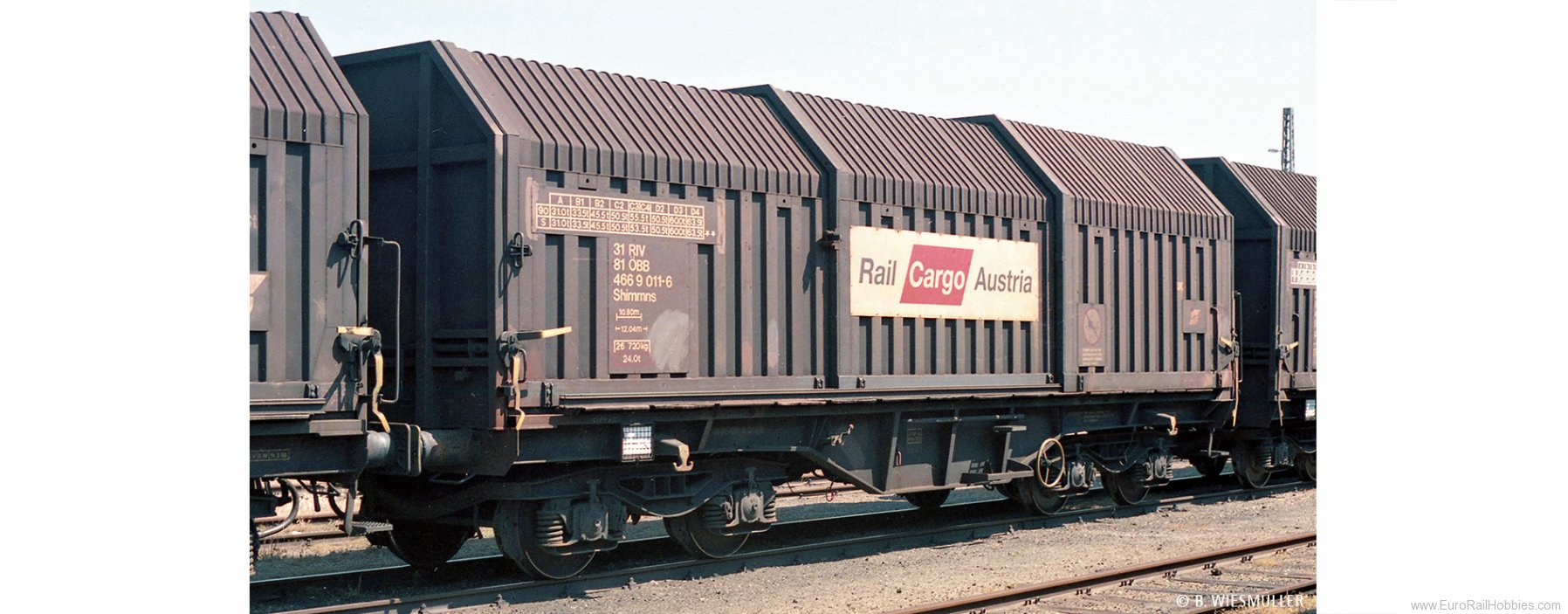 Brawa 51012 Covering Hood Car Shimmns ÃBB, Rail Cargo 