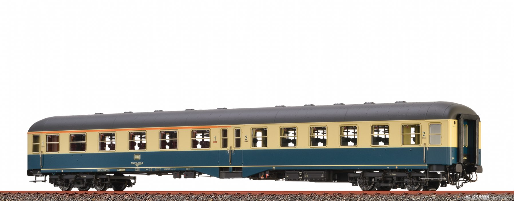 Brawa 58032 Passenger Coach AByl 411 DB (DC Analog Versio