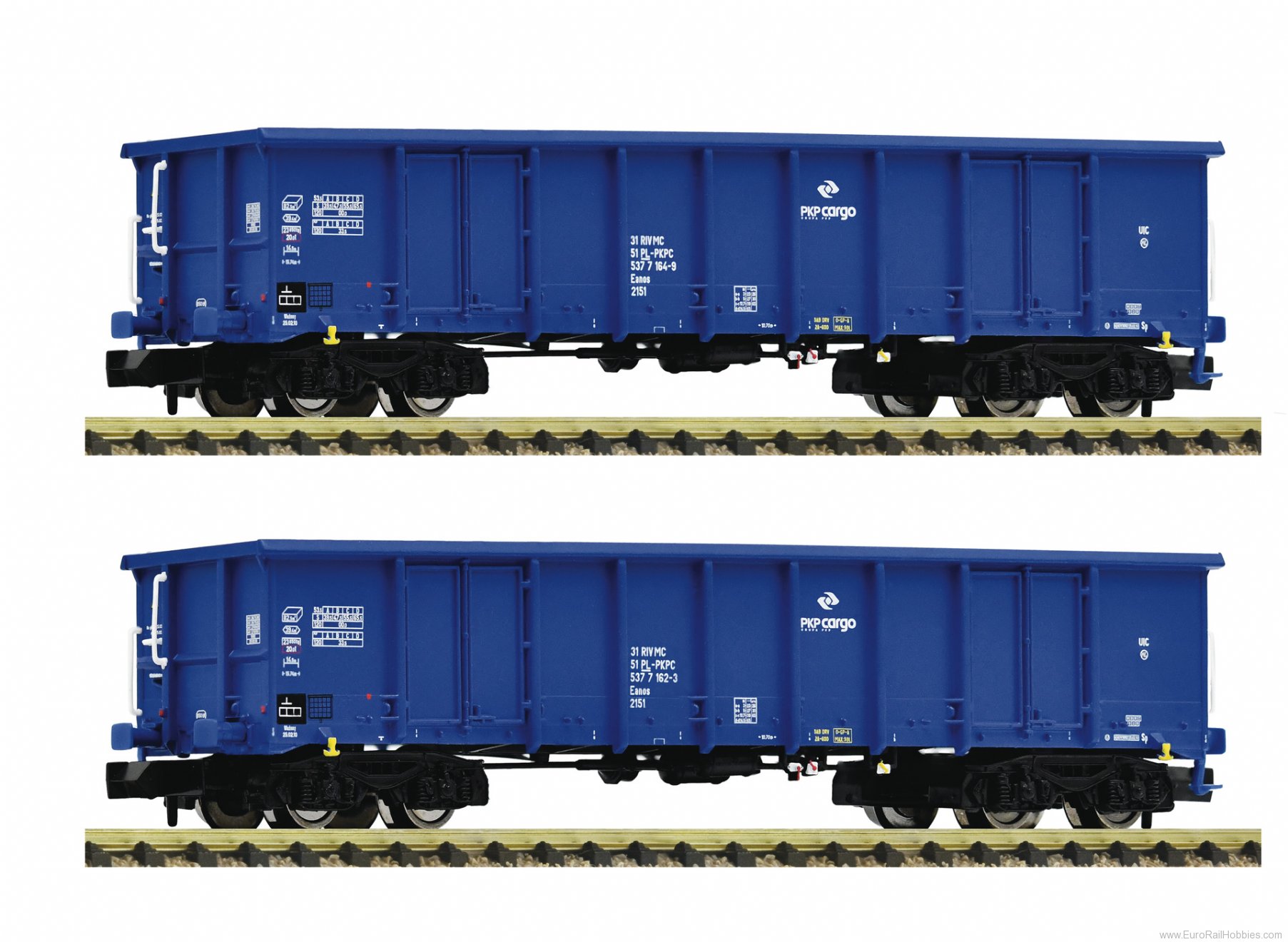 Fleischmann 830255 2-piece set: Open goods wagons, PKP Cargo