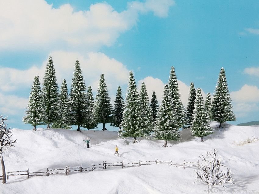 Noch 24682 Snowy Fir Trees 6 pcs