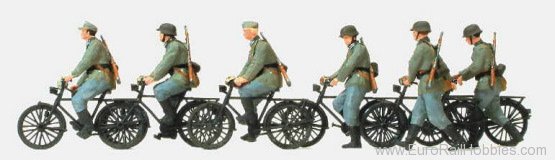 Preiser 16596 Infantry on Bicycles