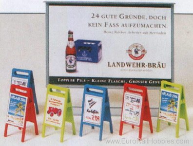 Preiser 17208 Advertising Signs