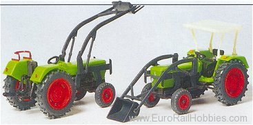 Preiser 17922 Farm Machinery Deutz -- D6206 Tractor w/Shove