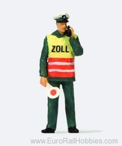 Preiser 28100 Customs officer with safety vest