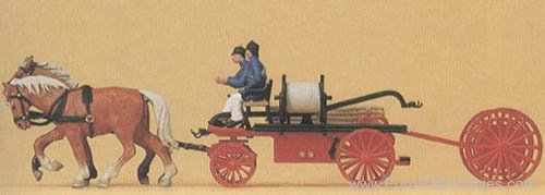 Preiser 30425 OT fire wagon h-pump ash 