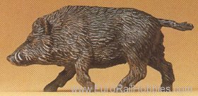 Preiser 47712 Wild Boar -- Walking w/Raised Head & Tail 