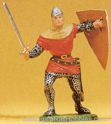 Preiser 51003 Soldiers 1:25 -- Norman Attacking w/Sword and