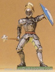 Preiser 52001 Soldiers 1:25 -- Knight Defending w/Morning S