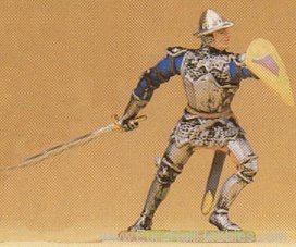 Preiser 52008 Soldiers 1:25 -- Knight Parrying w/Sword