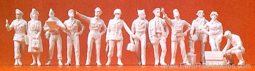 Preiser 72502 Unpainted Figure Sets -- US Air Force 1942-19