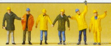 Preiser 75030 Workers -- Workmen in Protective Clothing  1: