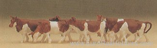 Preiser 79155 Animals -- Assorted Cows 