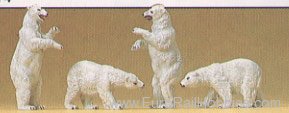 Preiser 79716 Animals -- Polar Bears 