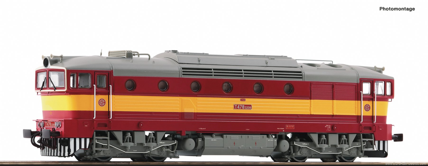 Roco 70023 Diesel locomotive T478 3208, CSD (DC Analog)