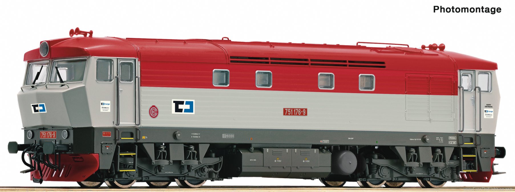 Roco 70926 Diesel locomotive 751 176-9, CD Cargo (DC Ana