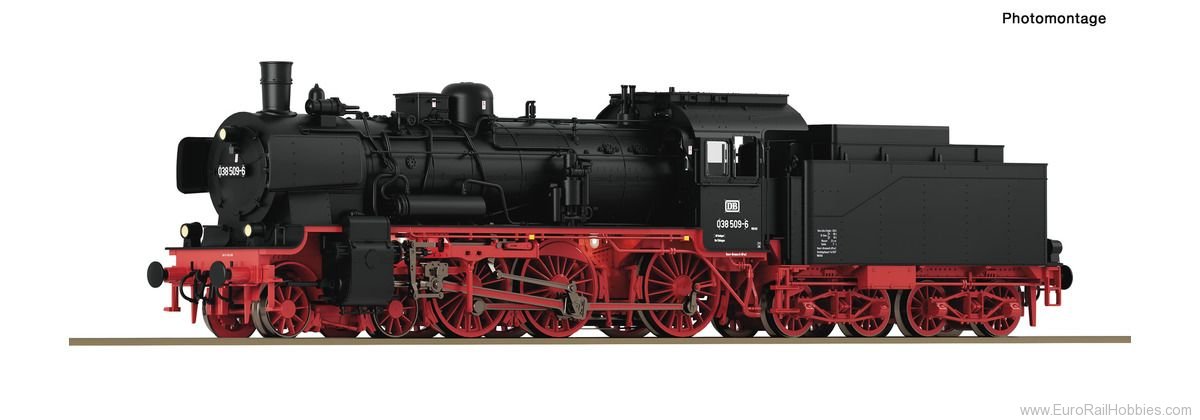 Roco 71380 DB Steam locomotive class 038 (DCC w/Sound & 
