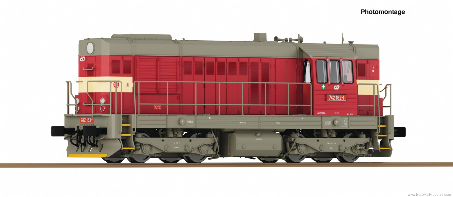 Roco 7300014 Diesel locomotive 742 162-1, CD (DC Analog)