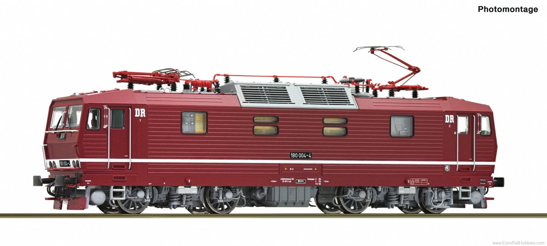 Roco 7510052 Electric locomotive 180 004-4, DR (DCC Sound)