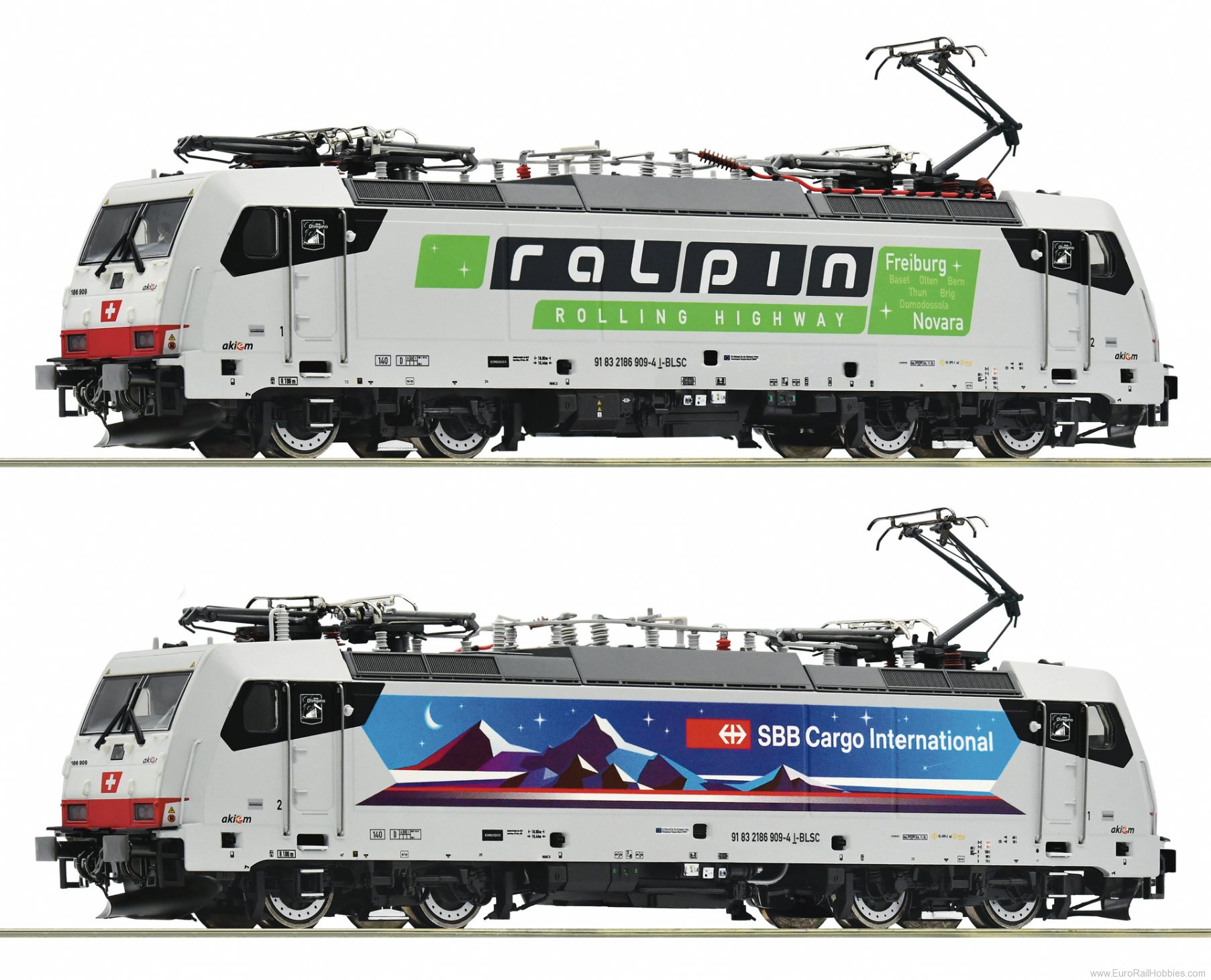 Roco 7520035 Electric locomotive 186 909-4 Nightpiercer, S
