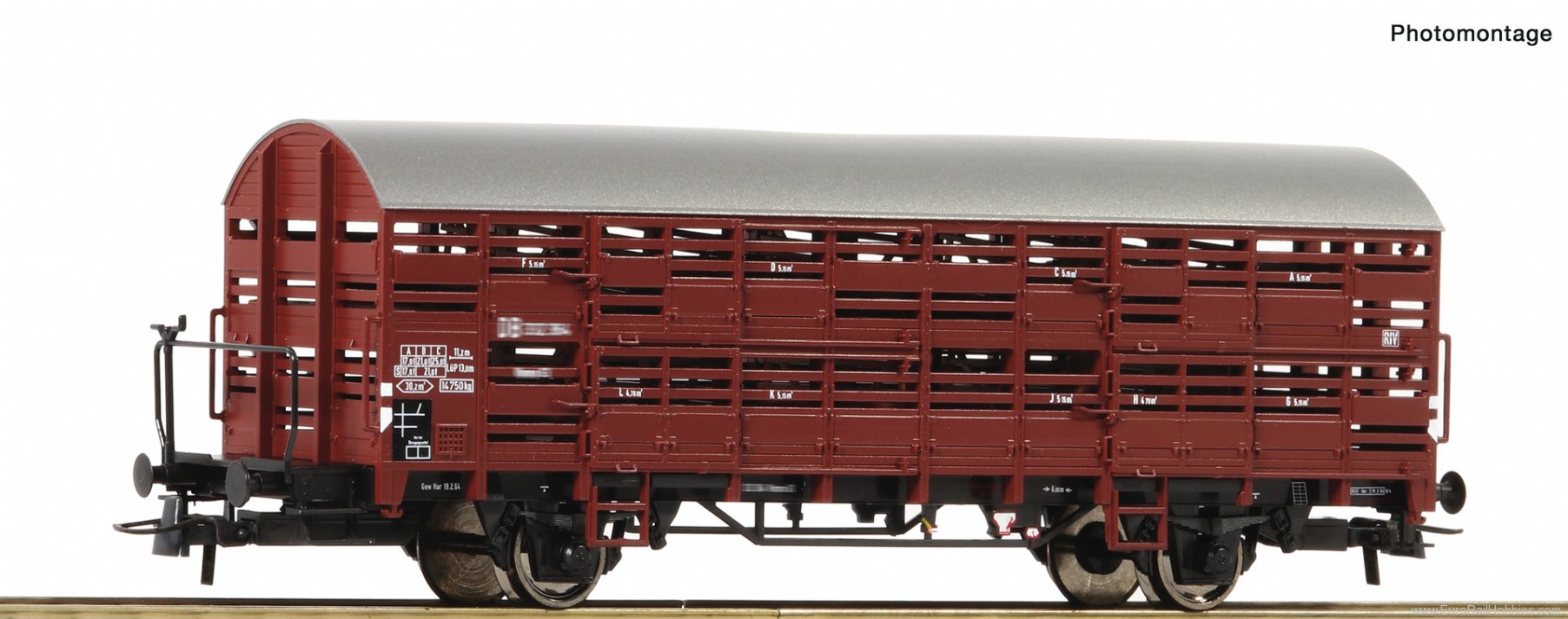 Roco 76607 Small livestock stake wagon, DB