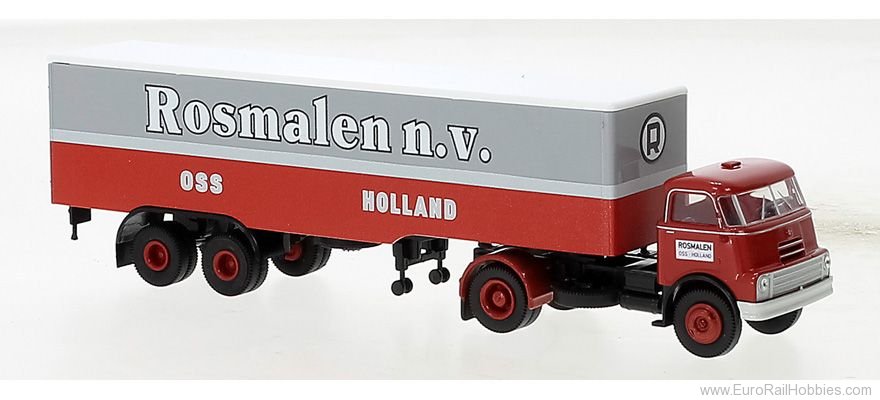 Brekina 85232 DAF DO 2000 Koffer-SZ Gray/Red 1957, Rosmalen