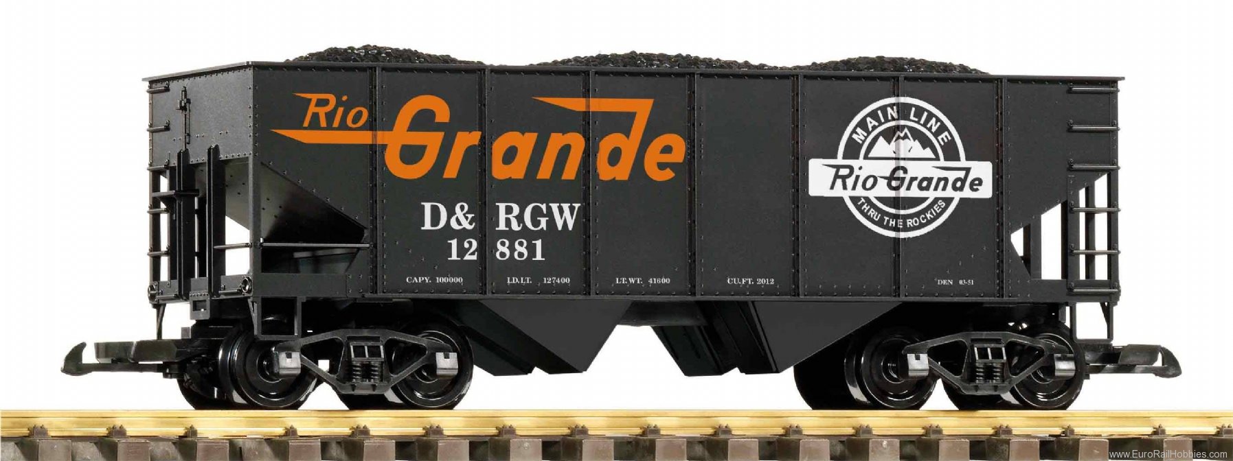 Piko 38959 G bulk wagon D&RGW with coal load
