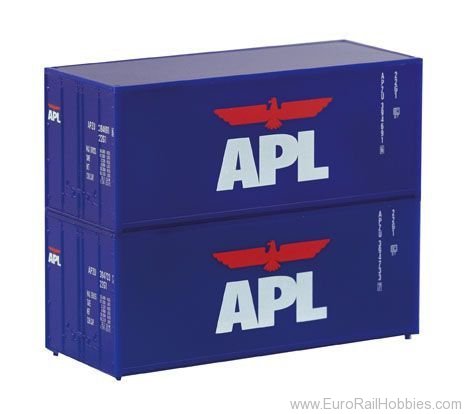 Piko 46102 20ft APL Container Set, 2 pcs 
