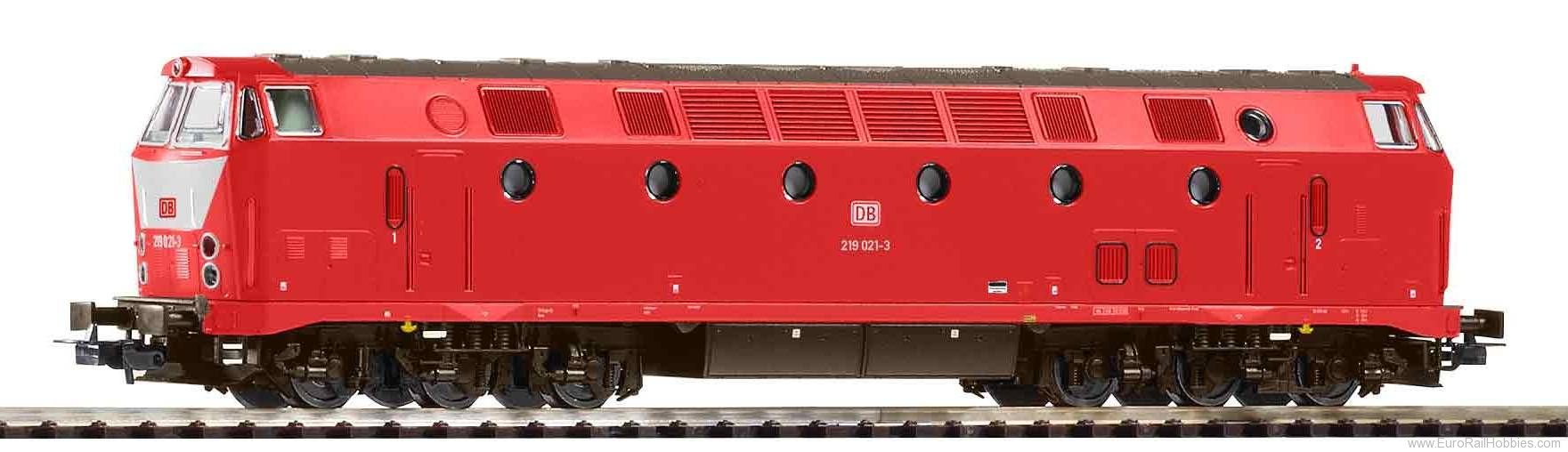 Piko 59943 Diesel locomotive BR 219 light at the top wit
