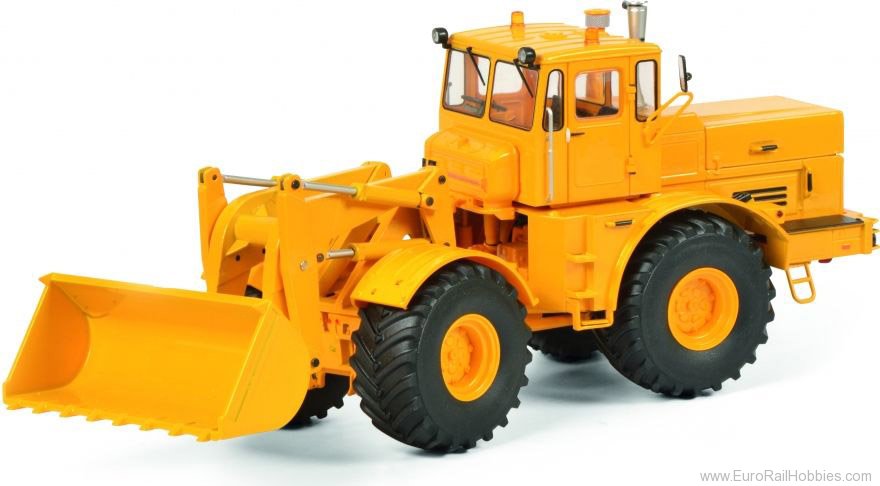 Schuco 450770900 Kirovets K-700 M with front loader, yellow, (