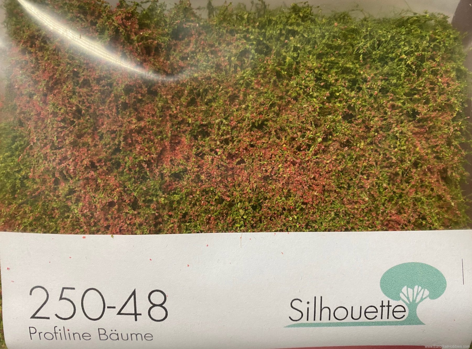 Silhouette Silflor MiniNatur 250-48 Shrubbery TT, Red (2,5cm)