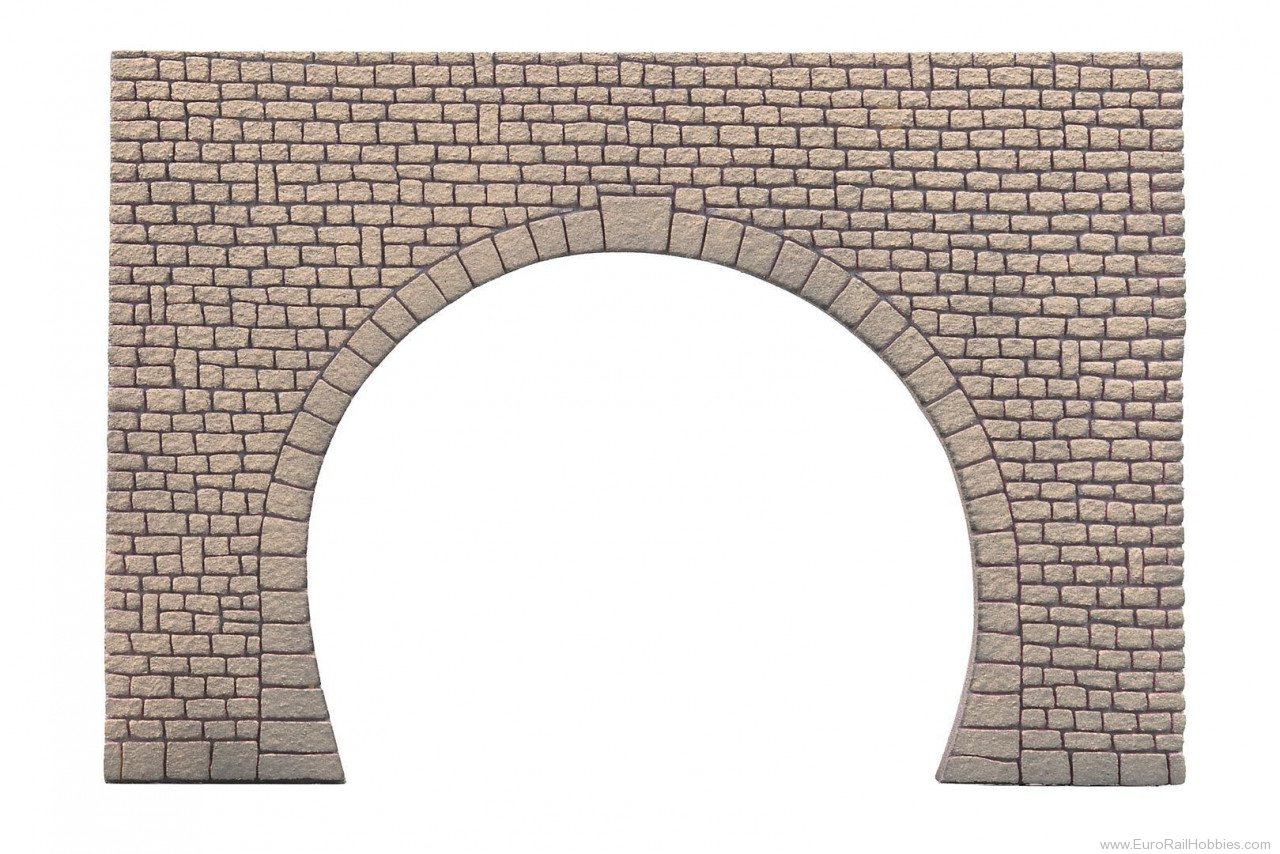 Faller 170866 Decorative panel tunnel portal, 2-track, natu