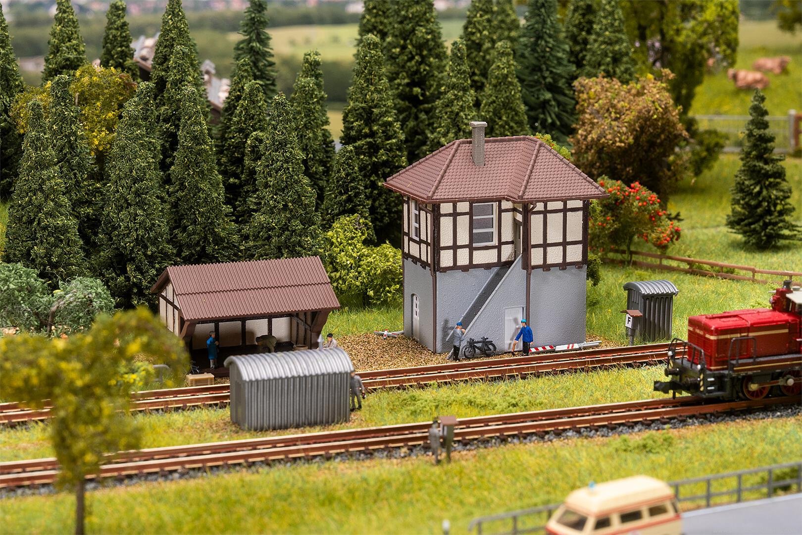 Faller 222239 Block point with track decoration