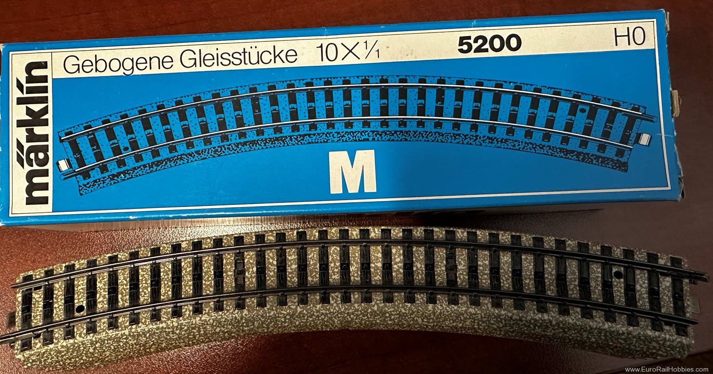 Pre-Owned & Collectibles -WM-5200 Marklin 5200 R2 Curve (PK/10)
