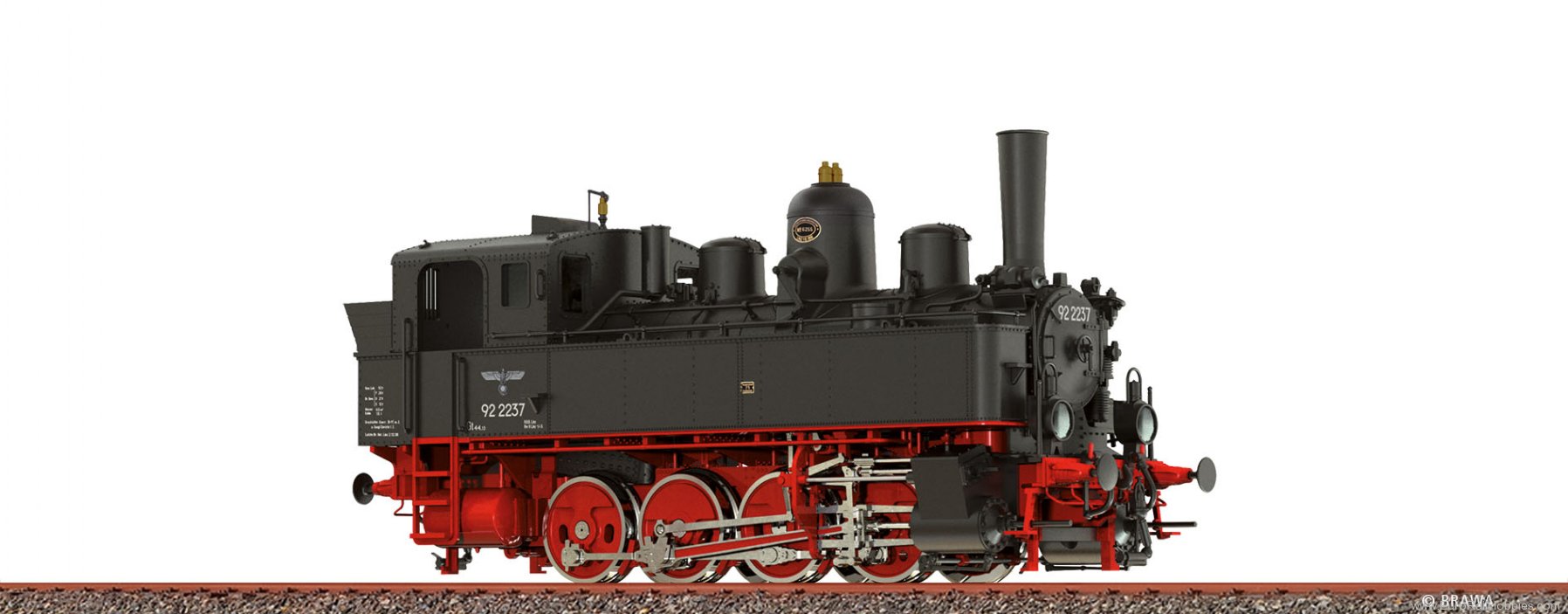 Brawa 40683 BRAWA DRG Tank Locomotive 92.22 DCC w/Sound