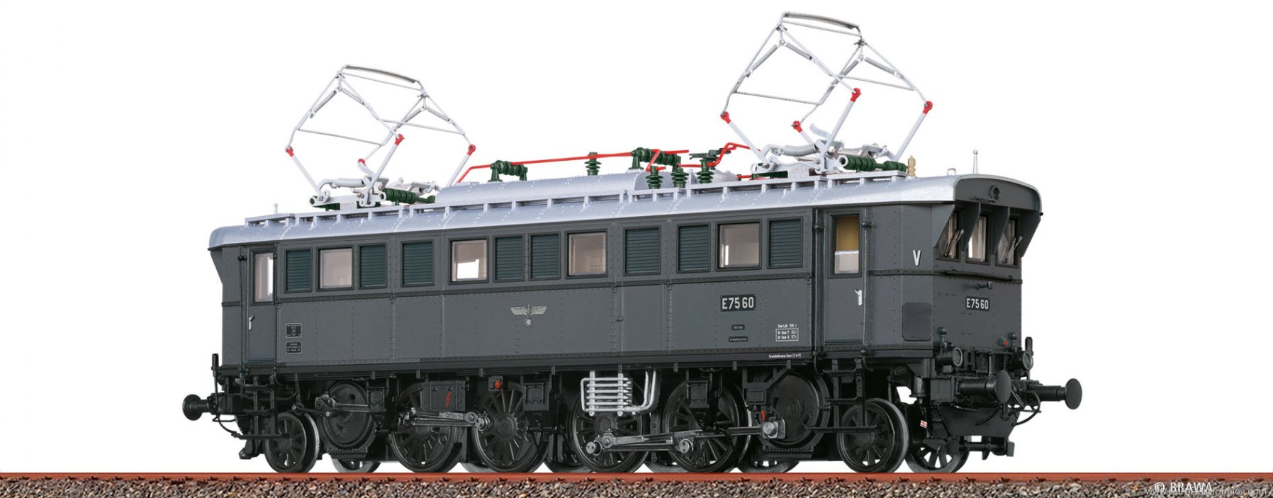 Brawa 43244 BRAWA DRG BR E75 Electric Locomotive