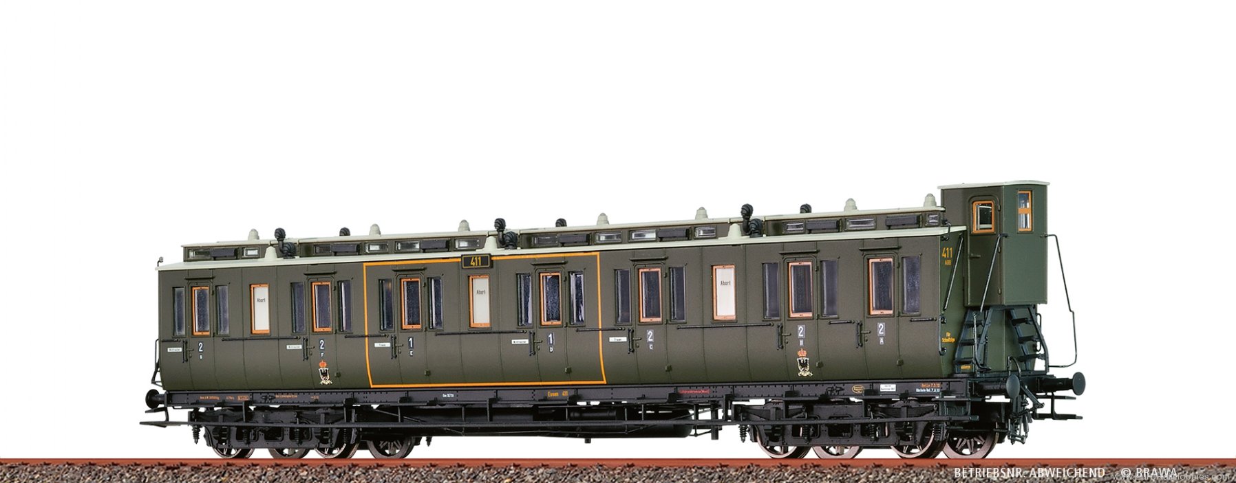 Brawa 45267 BRAWA K.P.E.V. Compartment Coach AB4
