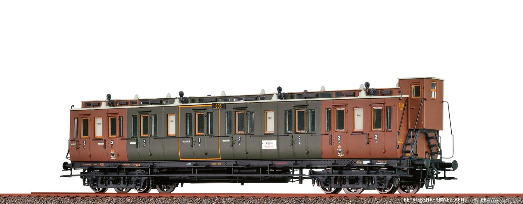 Brawa 45268 BRAWA K.P.E.V. Compartment Coach ABC4