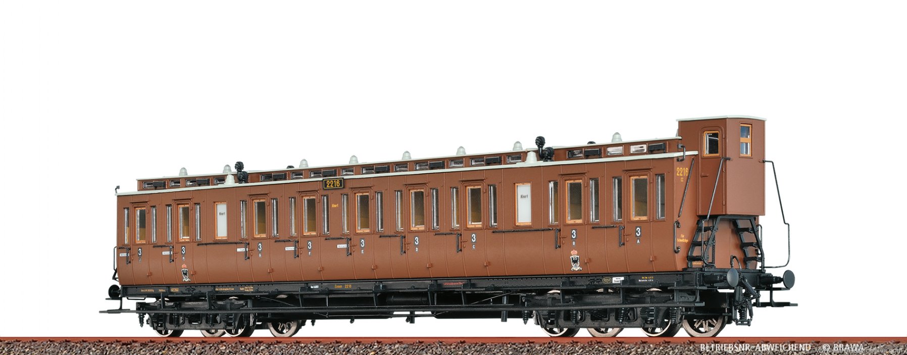 Brawa 45269 BRAWA K.P.E.V. Compartment Coach C4