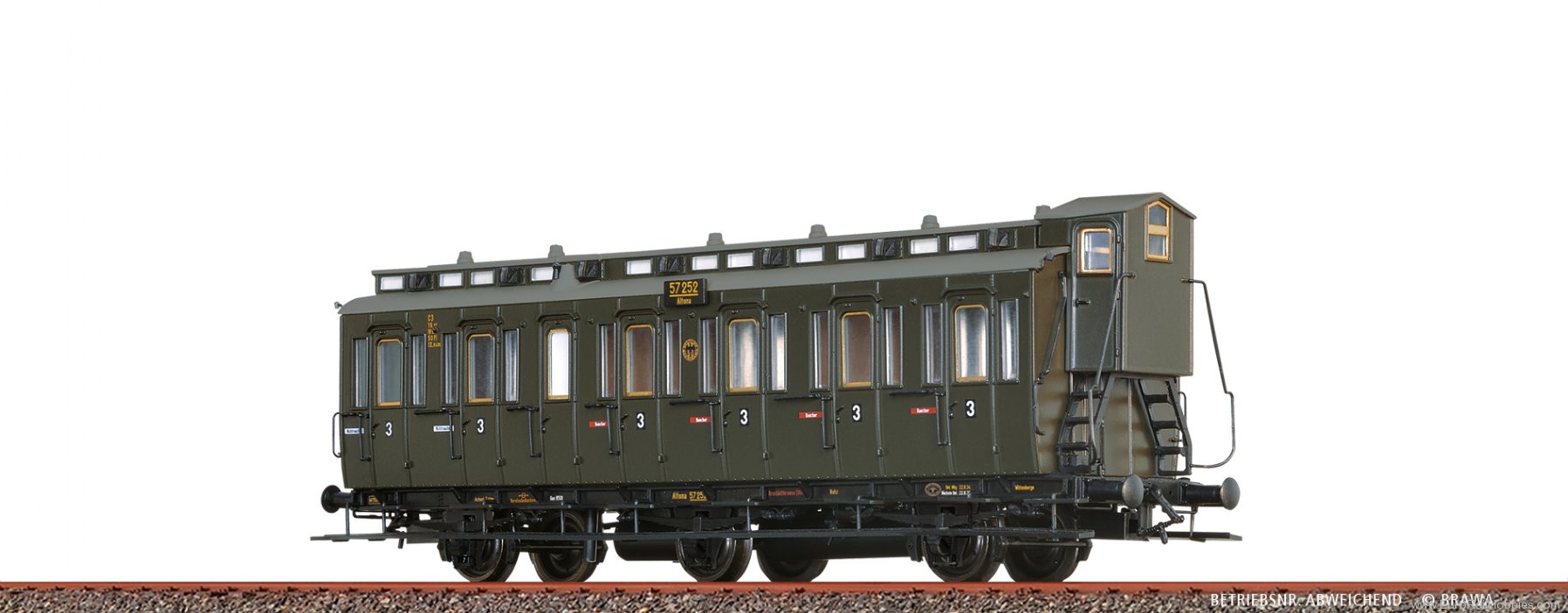 Brawa 45493 BRAWA DRG Compartment Coach C3