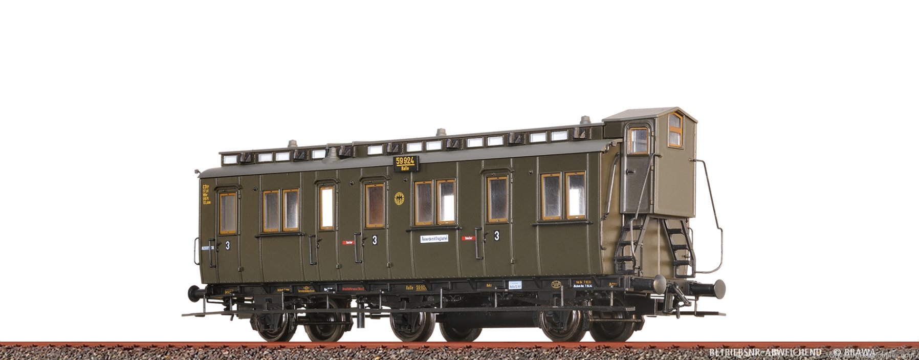 Brawa 45494 BRAWA DRG Compartment Coach C3tr
