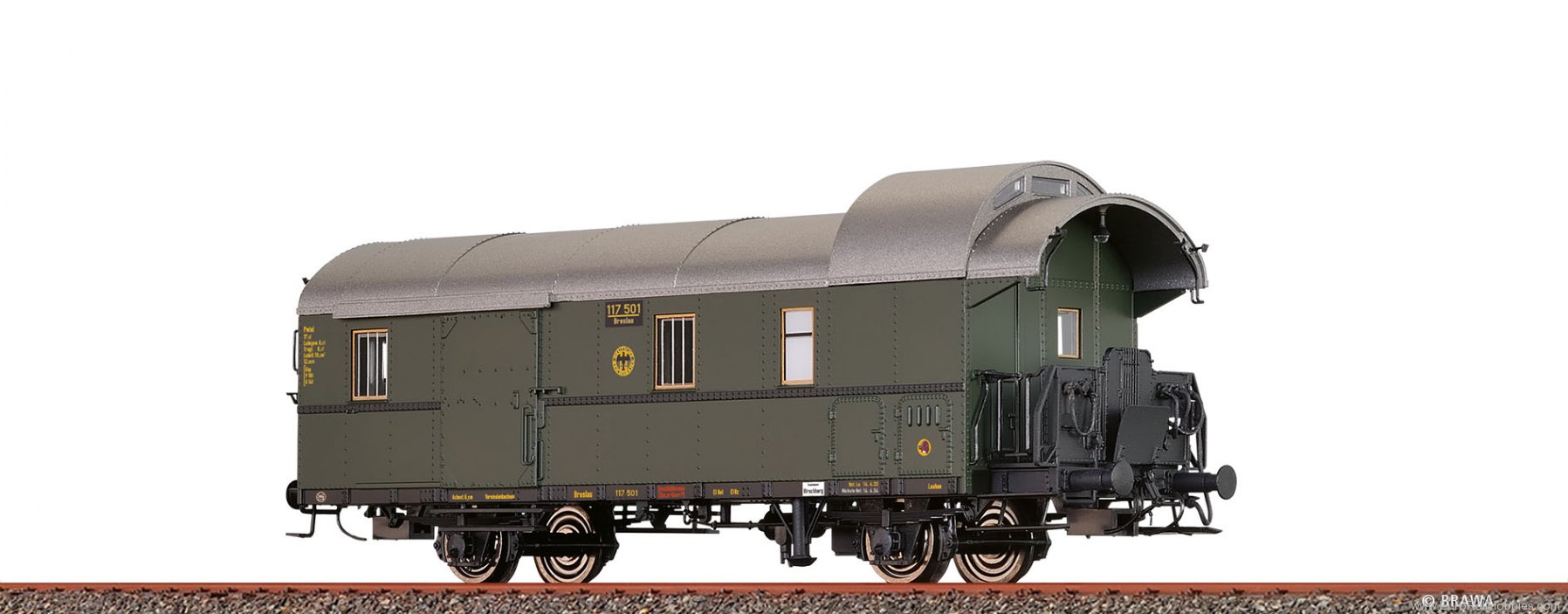 Brawa 45828 BRAWA DRG Lagguage Car Pwiel-29