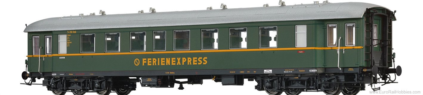 Brawa 46205 BRAWA DB Passenger Coach C4Ã¼pwe 'DER Ferie