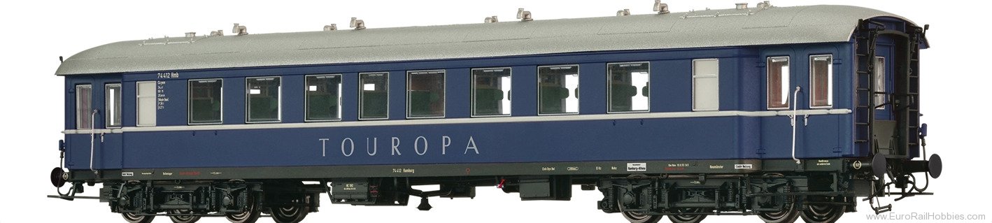 Brawa 46208 BRAWA DB Passenger Coach C4ywe 'Touropa'  (w/