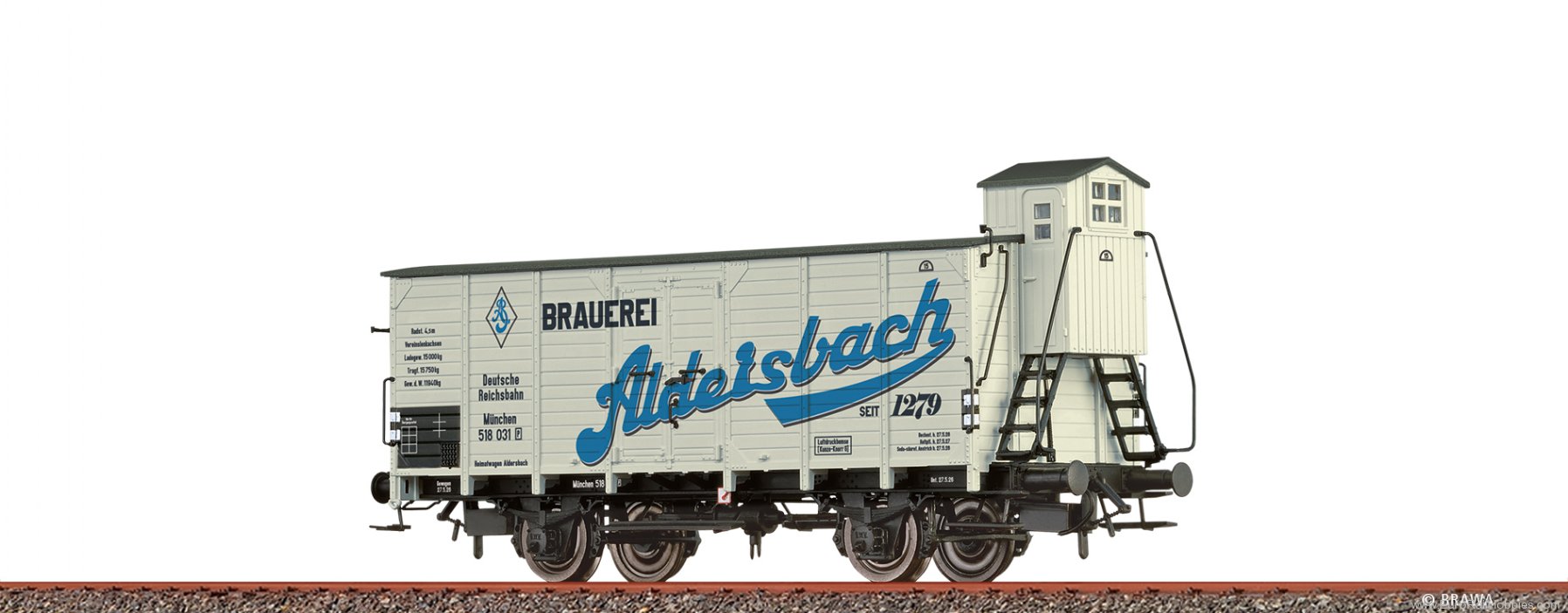 Brawa 49814 Brawa DRG Beer wagon 'Brauerei Aldersbach'