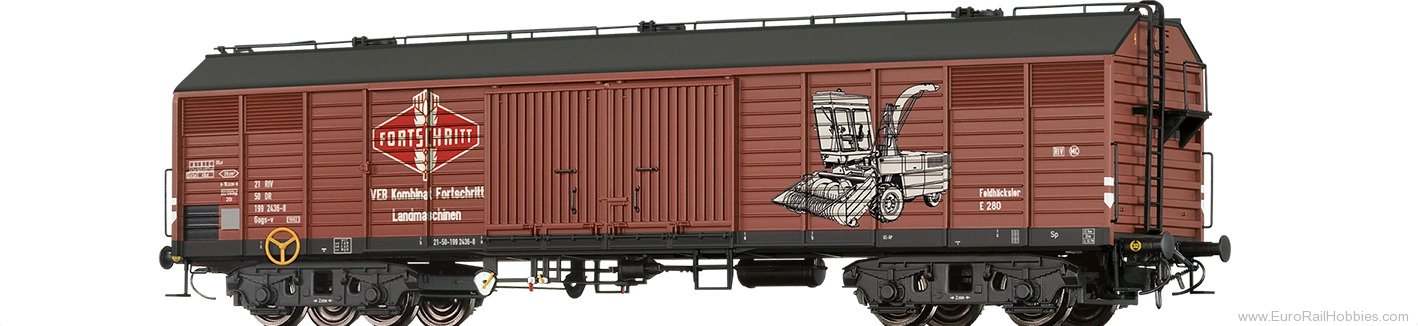 Brawa 50411 BRAWA Covered Freight Car Gags-v 'Fortschritt