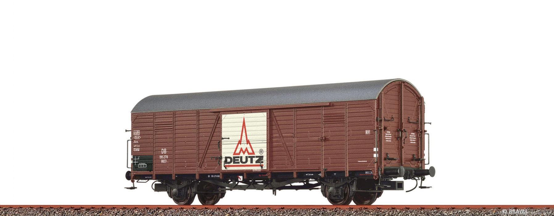 Brawa 50487 Covered Freight Car Glt23 â€žDeutz Traktorenâ