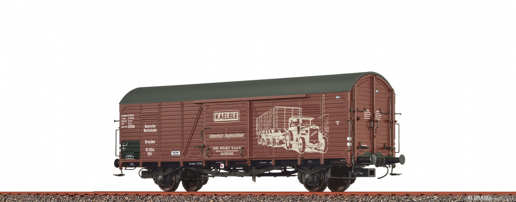 Brawa 50493 DRG Covered Freight Car Gltr 'Kaelble' 