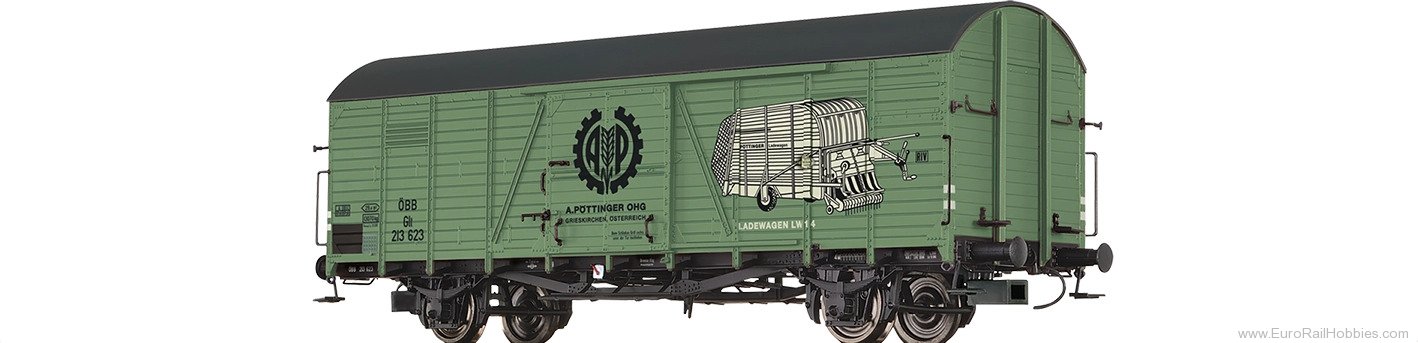 Brawa 50499 BRAWA OBB Covered Freight Car Glt 'A. PÃ¶ttin